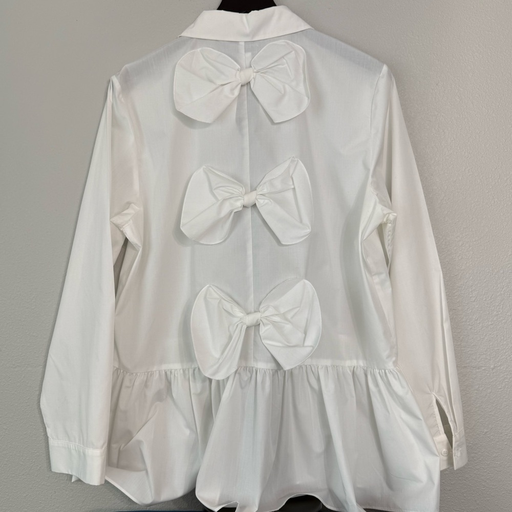 Anthropologie Mare Mare Bow Back Tunic Blouse Women’s Size L - Picture 15 of 16